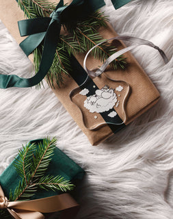 Joulukoriste Muumi Niiskuneiti ja Muumipeikko Muurla