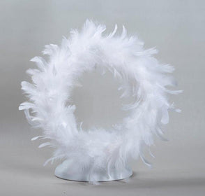 Höyhenkranssi valkoinen