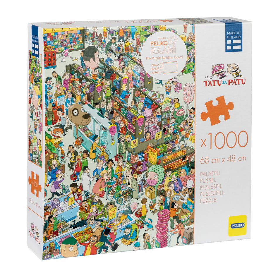 Valokuva tuotteesta Palapeli 1000 palaa Tatu ja Patu Ihmismeripelastusliivi, kuuluu tuoteryhmään Palapelit.