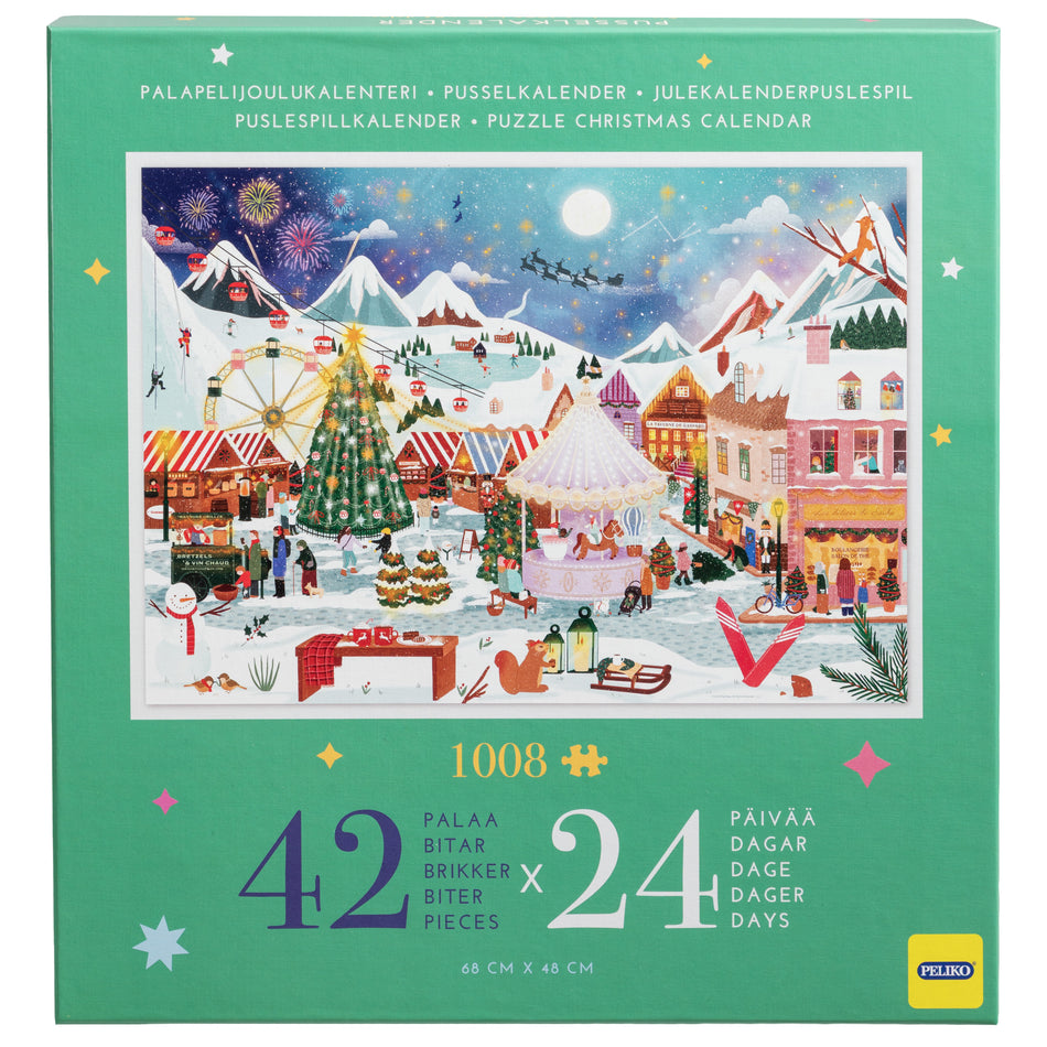Valokuva tuotteesta Palapelijoulukalenteri Peliko, kuuluu tuoteryhmään Palapelit.