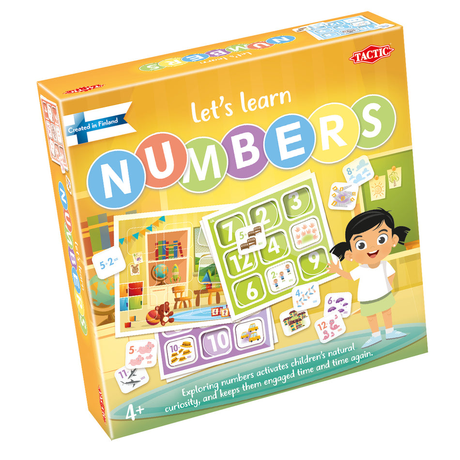 Valokuva tuotteesta Lautapeli Let's learn Numbers english, kuuluu tuoteryhmään Lautapelit.