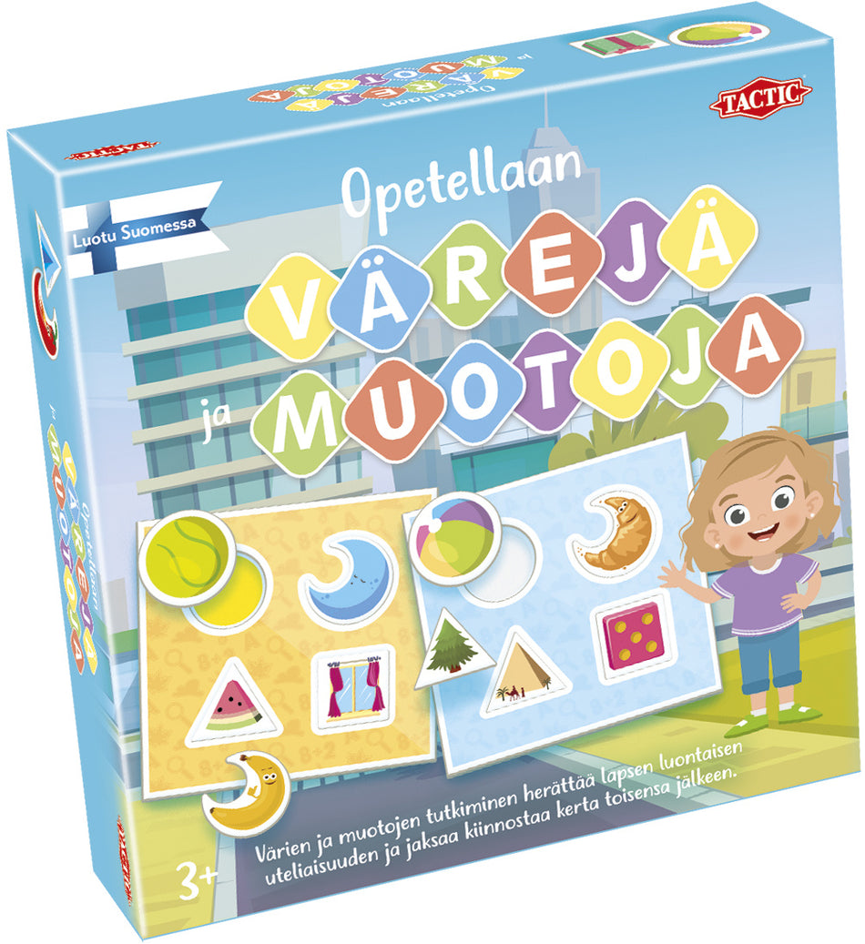 Valokuva tuotteesta Opetellaan värejä ja muotoja, kuuluu tuoteryhmään Lautapelit.