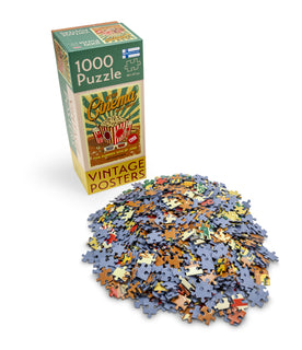 Palapeli 1000 palaa Vintage Posters Retro Cinema