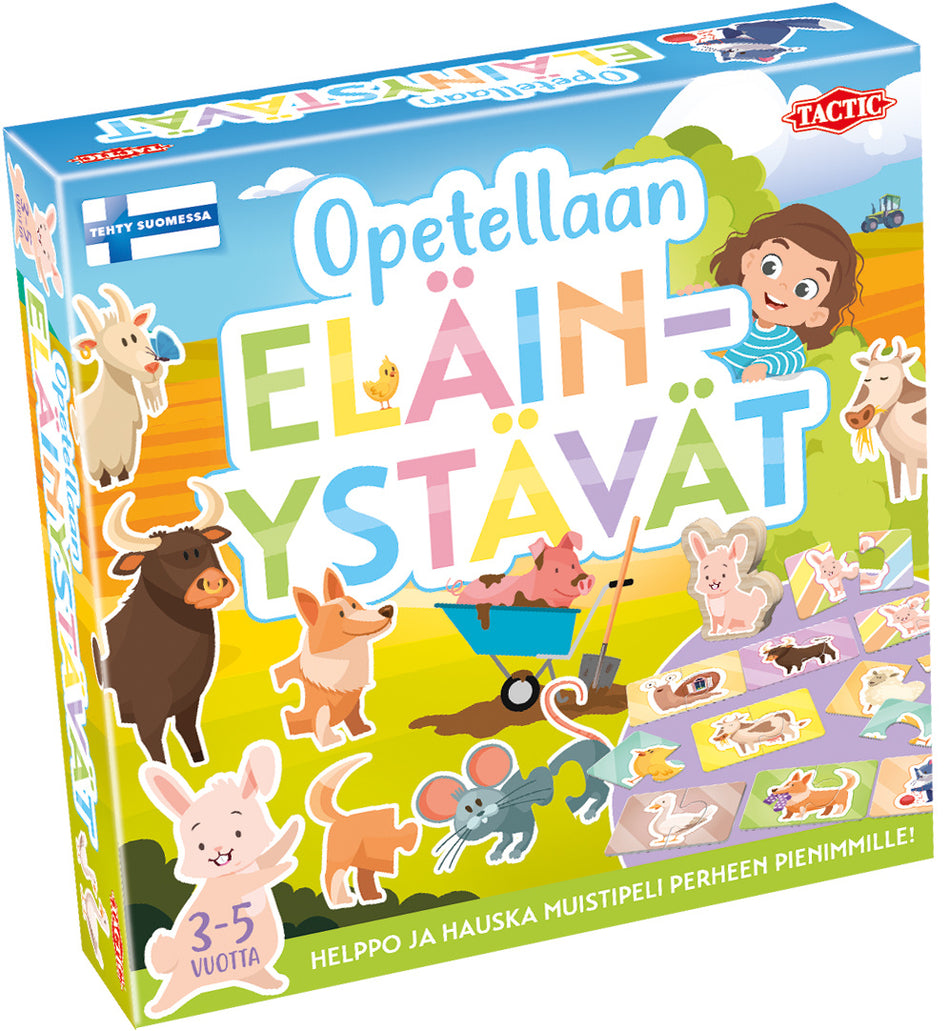 Valokuva tuotteesta Eläinystävät Opetellaan-peli, kuuluu tuoteryhmään Lautapelit.
