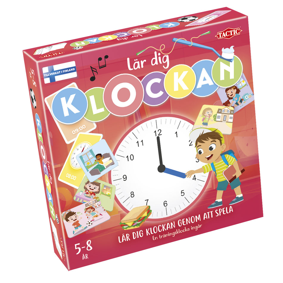 Valokuva tuotteesta Lautapeli Lär dig Klockan svenska, kuuluu tuoteryhmään Lautapelit.