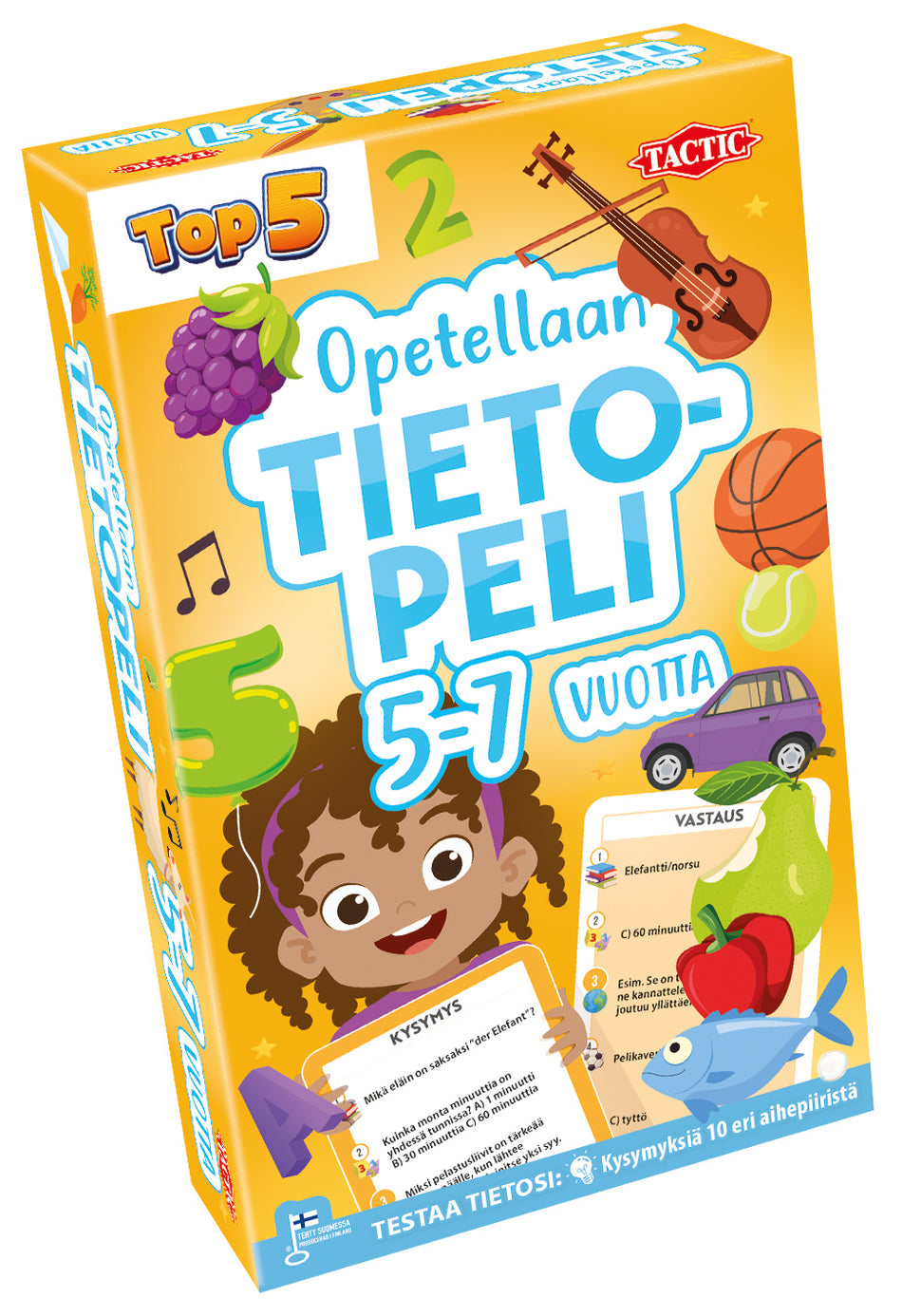 Valokuva tuotteesta Opetellaan tietopeli 5-7 v, kuuluu tuoteryhmään Lautapelit.