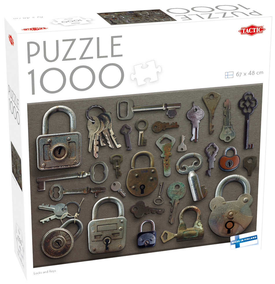 Valokuva tuotteesta Palapeli 1000 palaa Locks and Keys Tactic, kuuluu tuoteryhmään Palapelit.