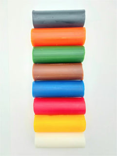 Muovailuvaha 8 väriä perusvärit Mahti 500g Wennström