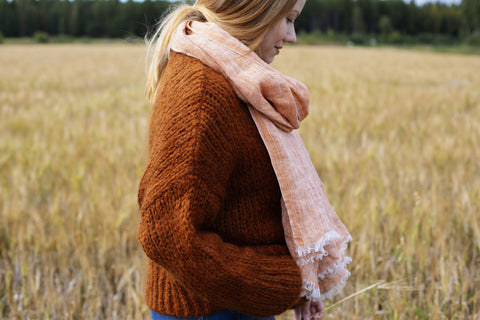 Huivi Lapuan Kankurit Lempi, meleerattu kaneli