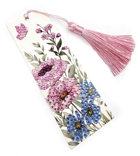 Timanttimaalauskirjanmerkki Kukat