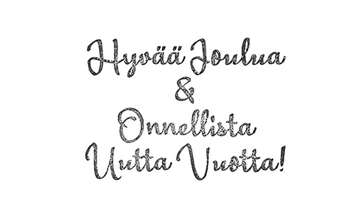 Leimasin Hyvää joulua ja onnellista uutta vuotta