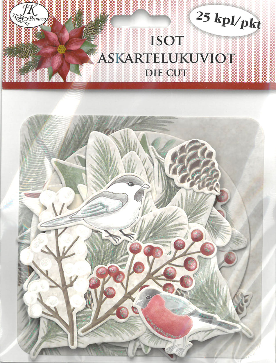 Valokuva tuotteesta Askartelukuvio iso 25 kpl Havut ja marjat, kuuluu tuoteryhmään Sesonkiaskartelu.