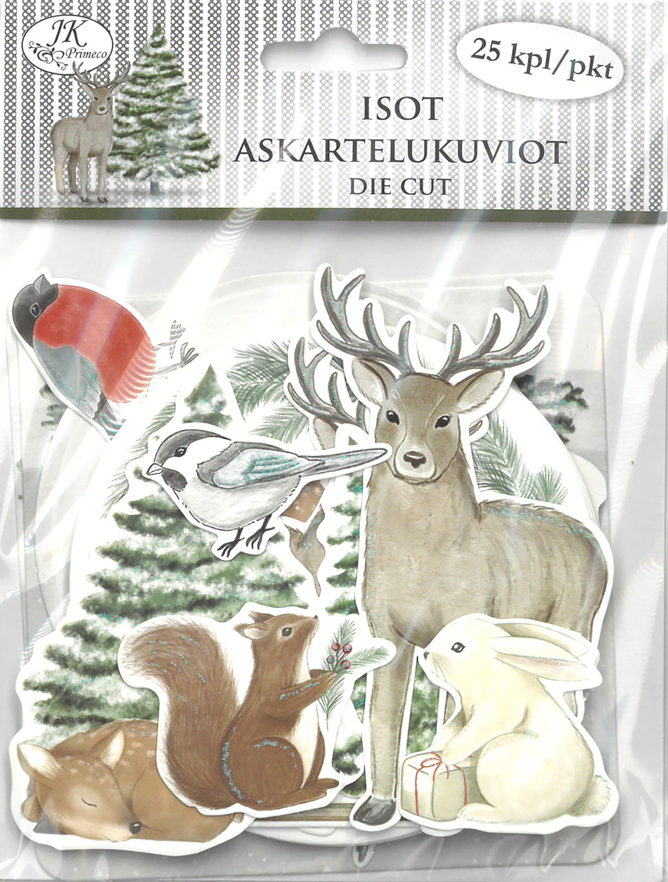 Valokuva tuotteesta Askartelukuvio iso 25 kpl Talvi luonto, kuuluu tuoteryhmään Sesonkiaskartelu.