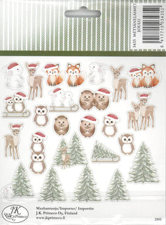 Isot askartelukuviot Metsäneläimet joulu 25kpl