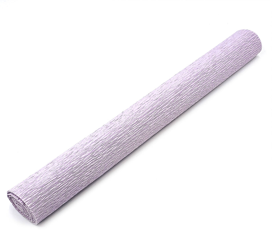Valokuva tuotteesta Floristin kreppipaperi 50 x 250cm vaalea lila, kuuluu tuoteryhmään Paperiaskartelu.