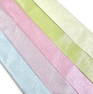 Silkkipaperi 5 arkkia helmiäinen pastellilajitelma