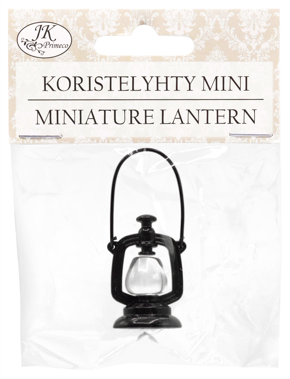 Valokuva tuotteesta Miniatyyri lyhty musta, kuuluu tuoteryhmään Sesonkiaskartelu.