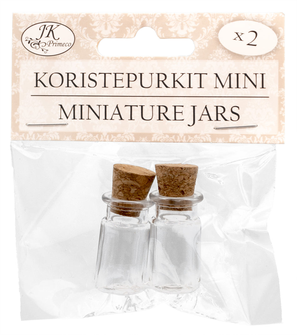 Valokuva tuotteesta Miniatyyri koristepurkit 2 kpl, kuuluu tuoteryhmään Sesonkiaskartelu.