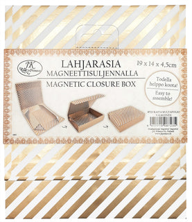 Lahjarasia S Raita kultafolio valkoinen