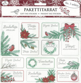 Pakettitarra Havut ja marjat 3 arkkia, 2 paketin setti