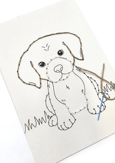 Ompelukuvat A5 Kissat ja koirat 4kpl