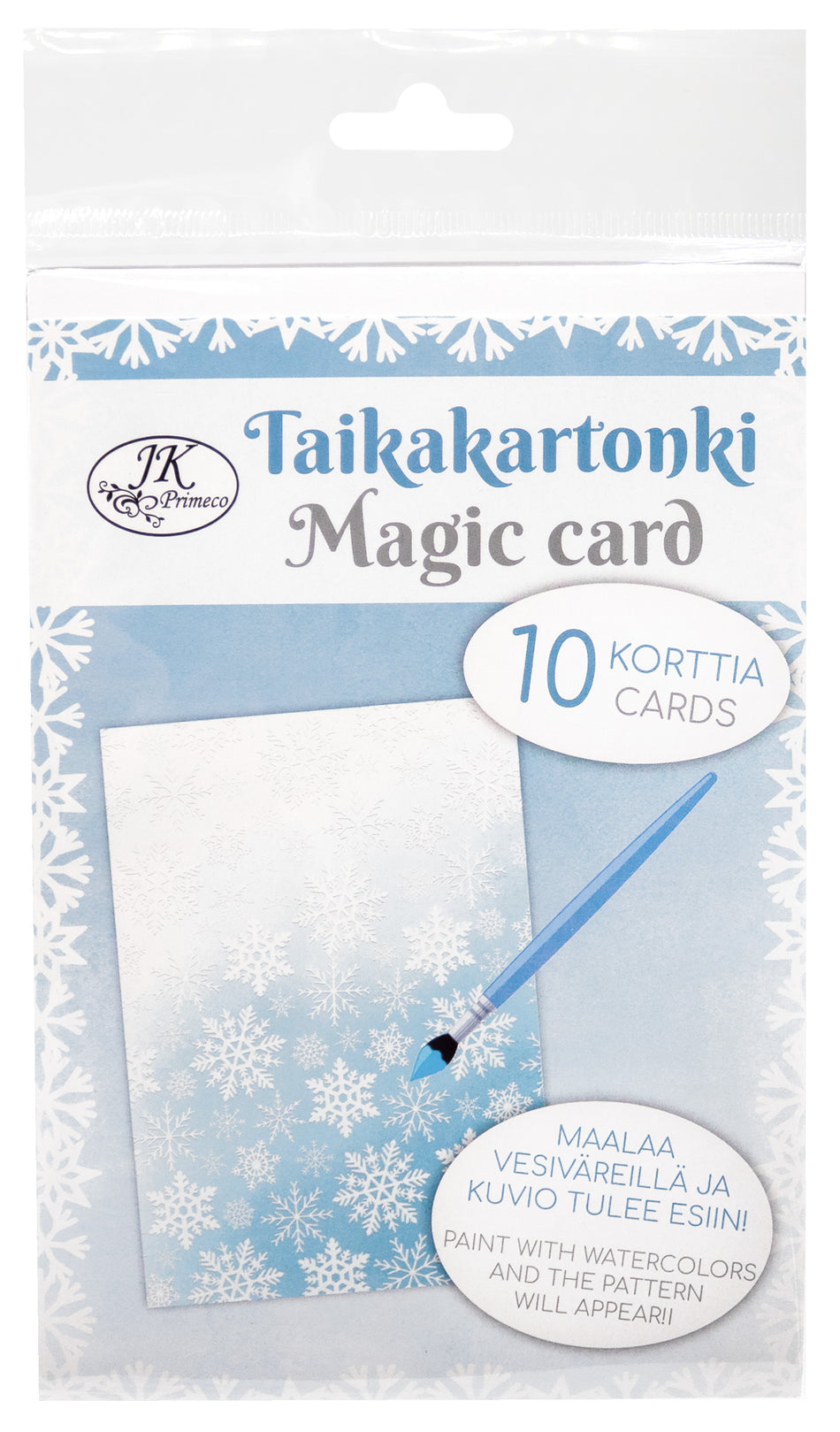 Valokuva tuotteesta Taikakartonki A6/10 arkkia Lumihiutale, kuuluu tuoteryhmään Sesonkiaskartelu.