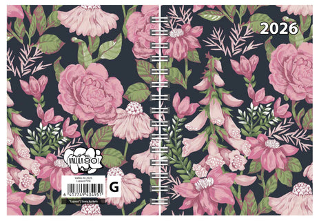 Vuosikalenteri 2026 Vallila A6 Lupaus pink