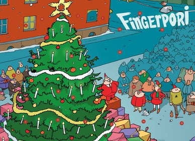 Fingerpori adventtikalenteri Suuren kuusen ympärillä