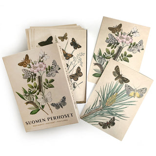 Suomen perhoset postikorttipakkaus
