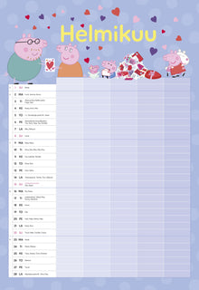 Pipsa Possu perhekalenteri 2026