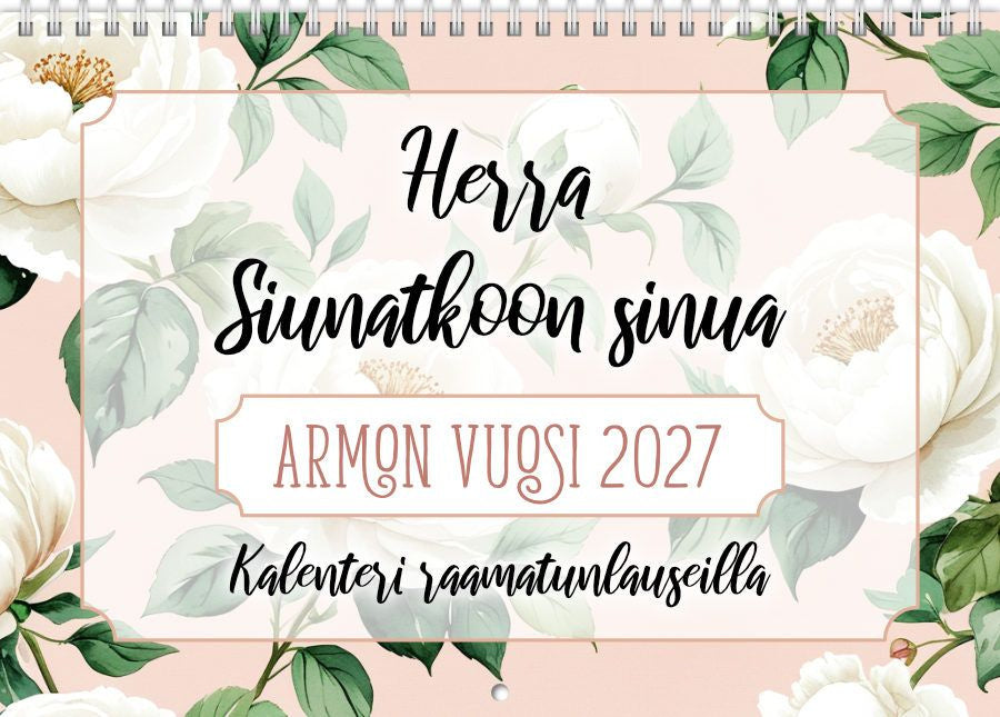 Valokuva tuotteesta Herra siunatkoon sinua - armon vuosi 2027, kuuluu tuoteryhmään Seinäkalenterit.