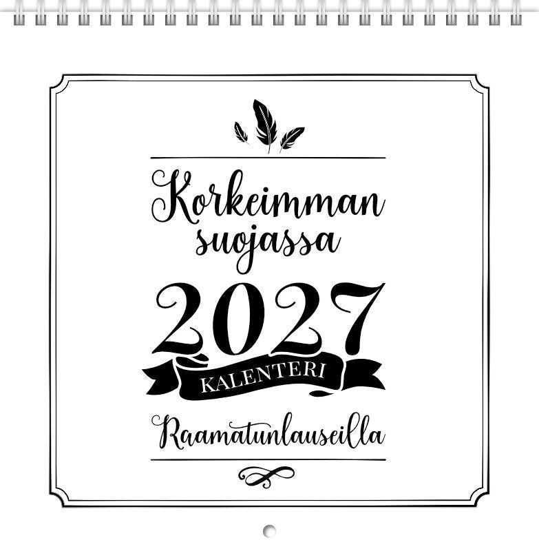 Valokuva tuotteesta Korkeimman suojassa 2027, kuuluu tuoteryhmään Seinäkalenterit.