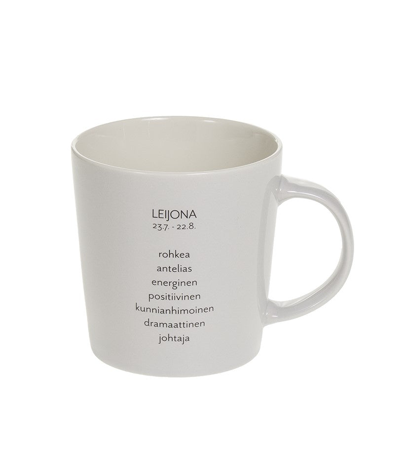 Valokuva tuotteesta Horoskooppimuki leijona, kuuluu tuoteryhmään Sisustus kodin tarvikkeet.