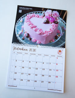 Kinuskikissa seinäkalenteri 2026