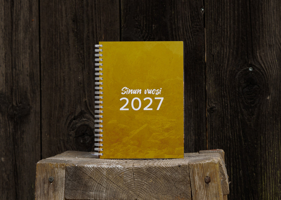 Valokuva tuotteesta Tavoitekalenteri 2027 KasvustooriTM Sinun vuosi, kuuluu tuoteryhmään Tasku- ja pöytäkalenterit.