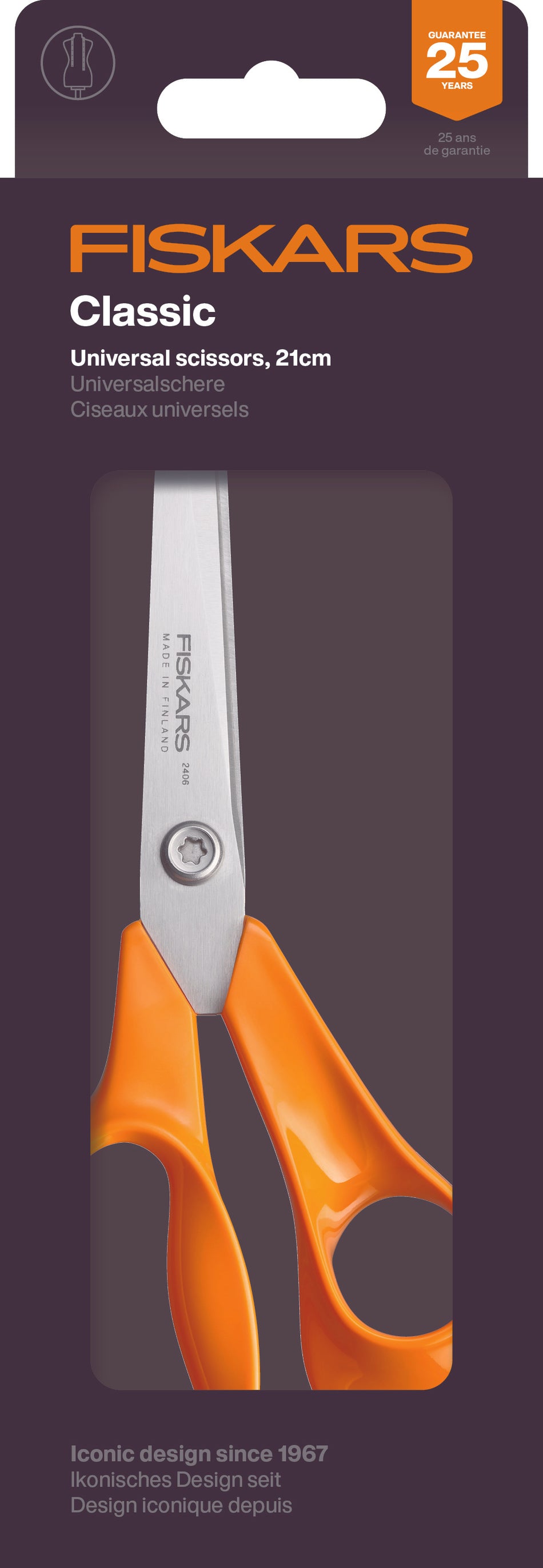 Valokuva tuotteesta Sakset 21 cm Classic Fiskars, kuuluu tuoteryhmään Liimat ja sakset.