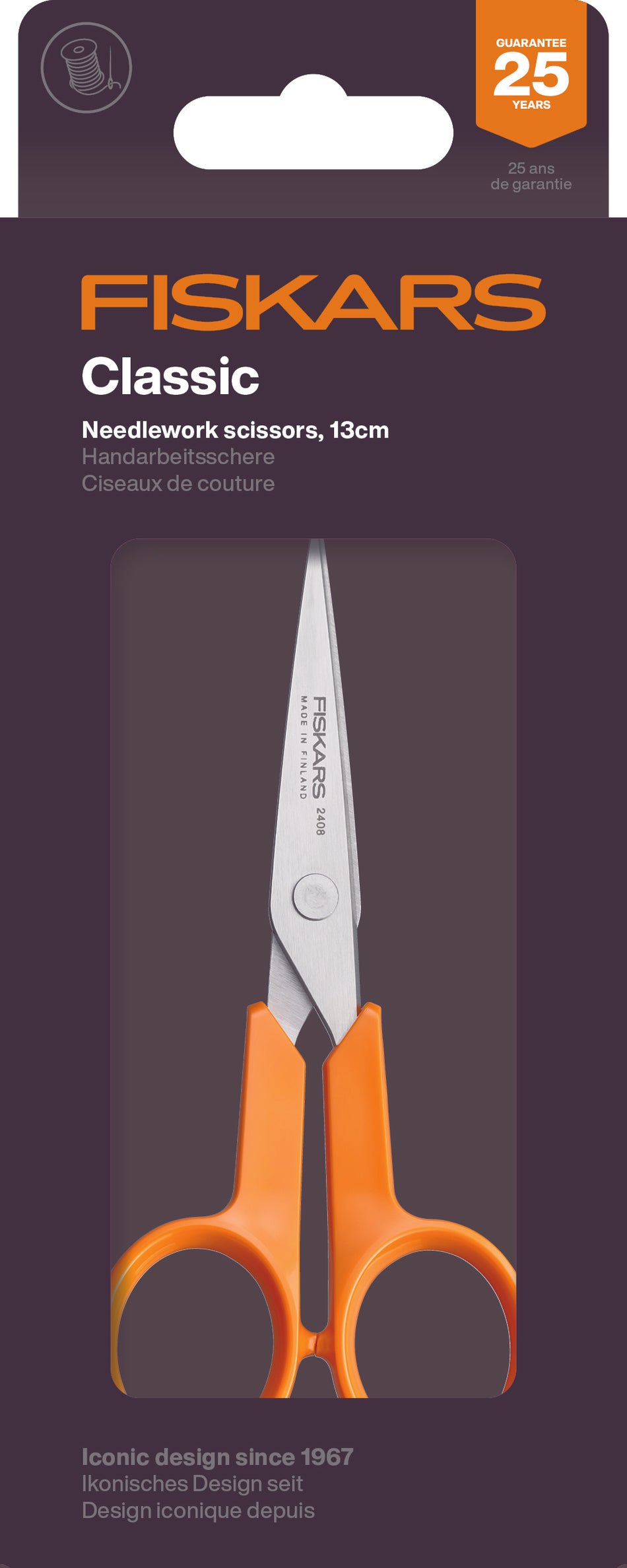 Valokuva tuotteesta Sakset 13 cm, ompelu/askartelu, Classic Fiskars, kuuluu tuoteryhmään Liimat ja sakset.