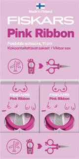 Kääntösakset 11 cm Roosa nauha Fiskars
