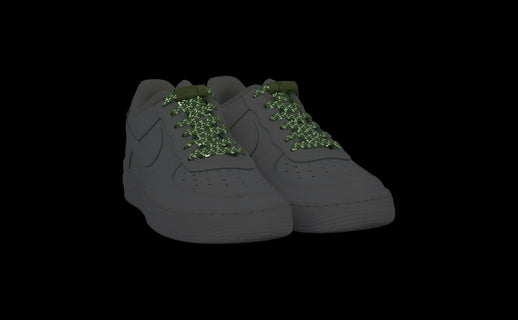 Venyvät kengännauhat EEZYBEEZY, neonvihreä heijastava