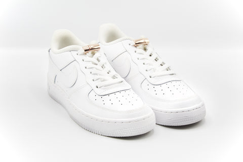 Venyvät kengännauhat EEZYBEEZY, valkoinen-ruusukulta