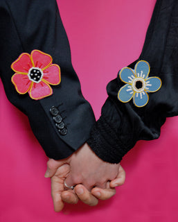 Rintakoru Mum's Silkkiunikko punainen