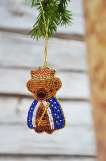 Joulukoriste Mum's satujen kuningaskarhu