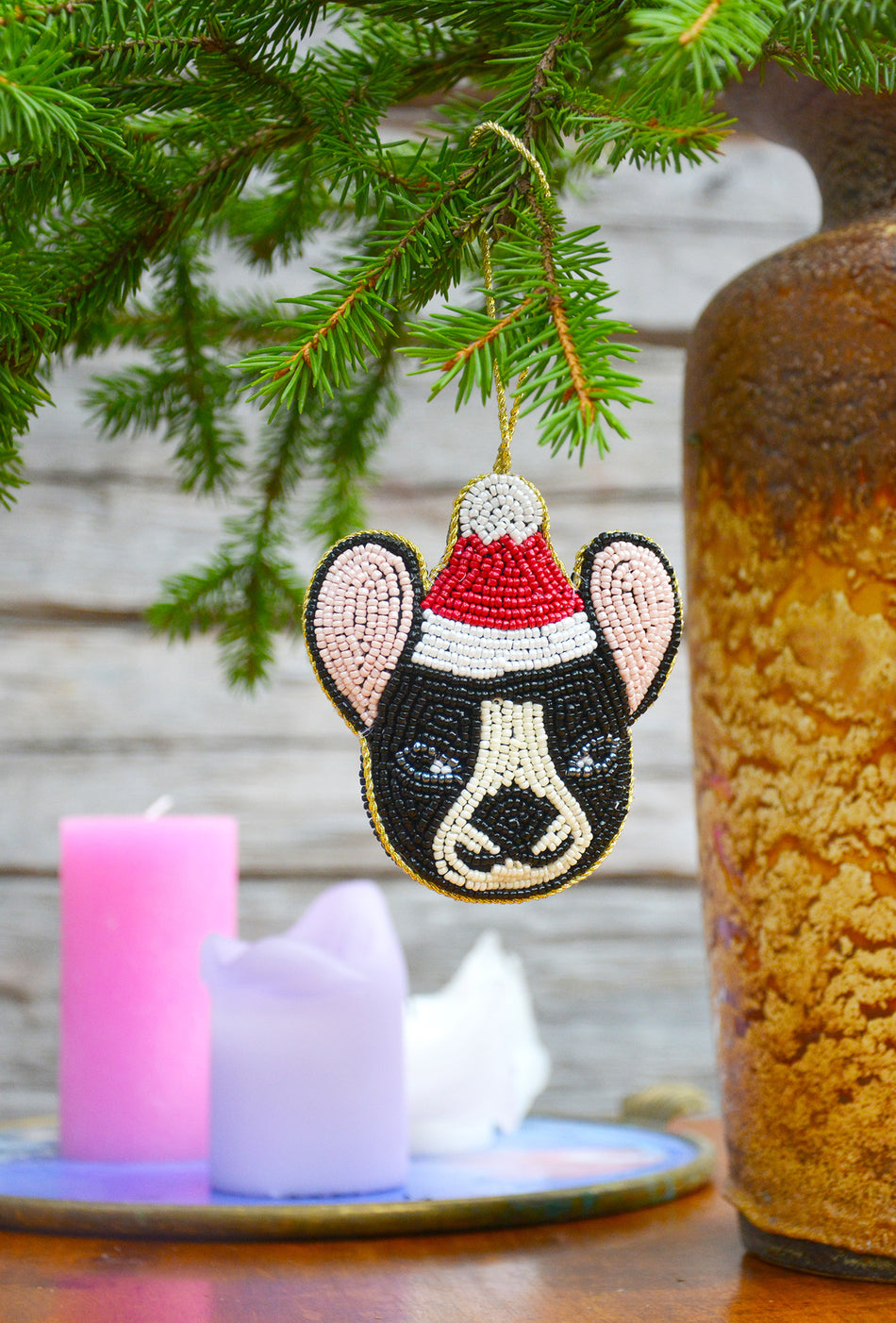 Valokuva tuotteesta Joulukoriste Mum's joulukoira HAU, kuuluu tuoteryhmään Sesonkituotteet.