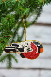 Joulukoriste Mum's punatulkku, red bird