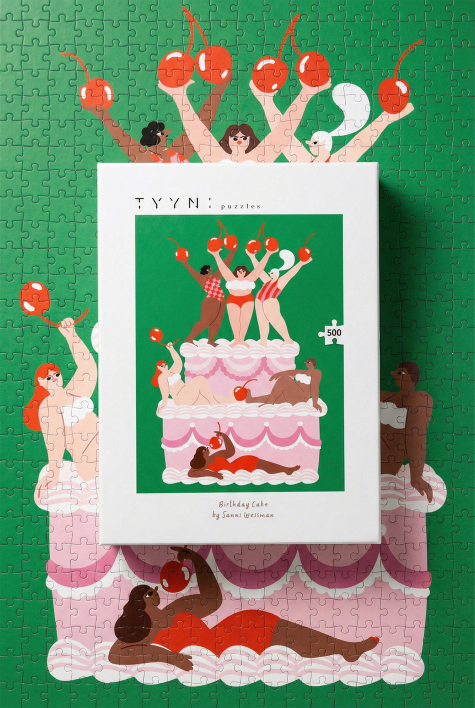 Valokuva tuotteesta Palapeli 500 palaa Tyyni Puzzles Birthday Cake, kuuluu tuoteryhmään Palapelit.