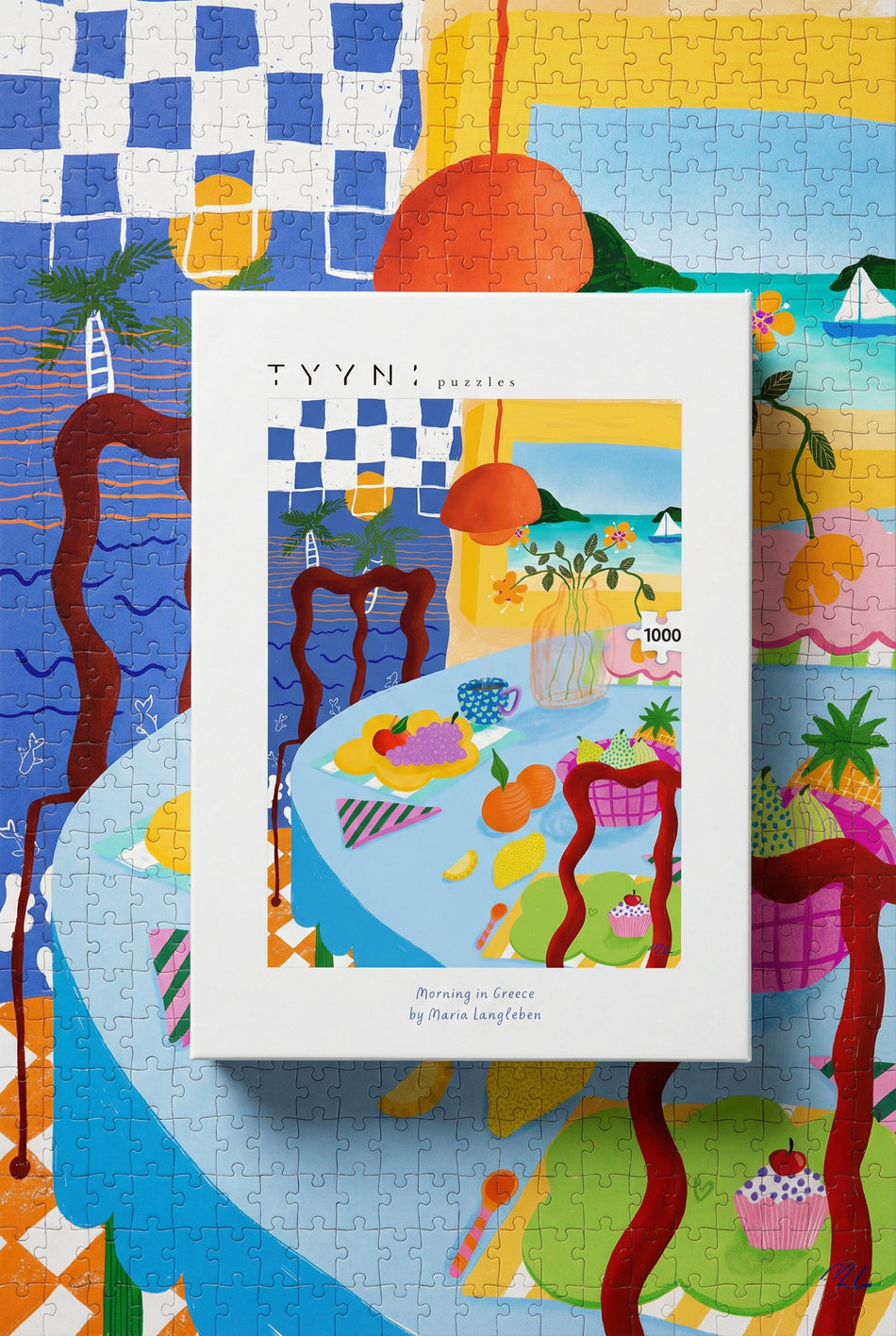 Valokuva tuotteesta Palapeli 1000 palaa Tyyni Puzzles Morning in Greece, kuuluu tuoteryhmään Palapelit.