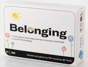 Valokuva kirjasta Mustafa Alshihani Belonging -korttipeli kouluille, kuuluu tuoteryhmään Psykologia filosofia.