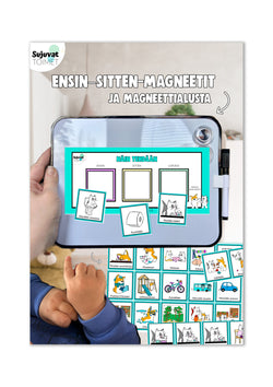 Ensin-sitten-magneetit ja magneettialusta