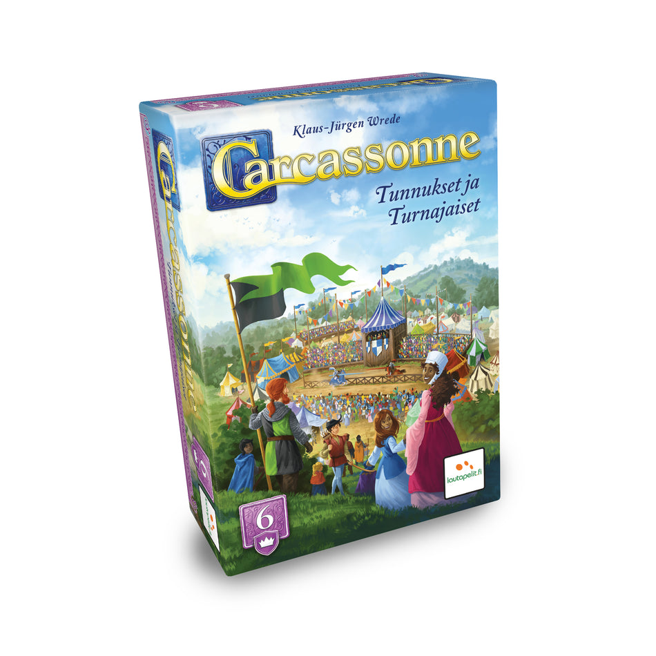 Valokuva tuotteesta Carcassonne Tunnukset ja Turnajaiset, 6. lisäosa, kuuluu tuoteryhmään Lautapelit.