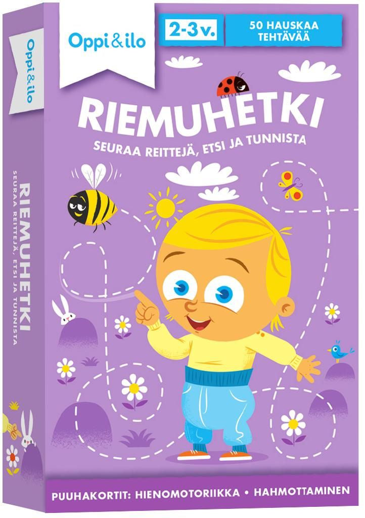 Valokuva tuotteesta Riemuhetki puuhakortit 2-3v., kuuluu tuoteryhmään Pelikortit.